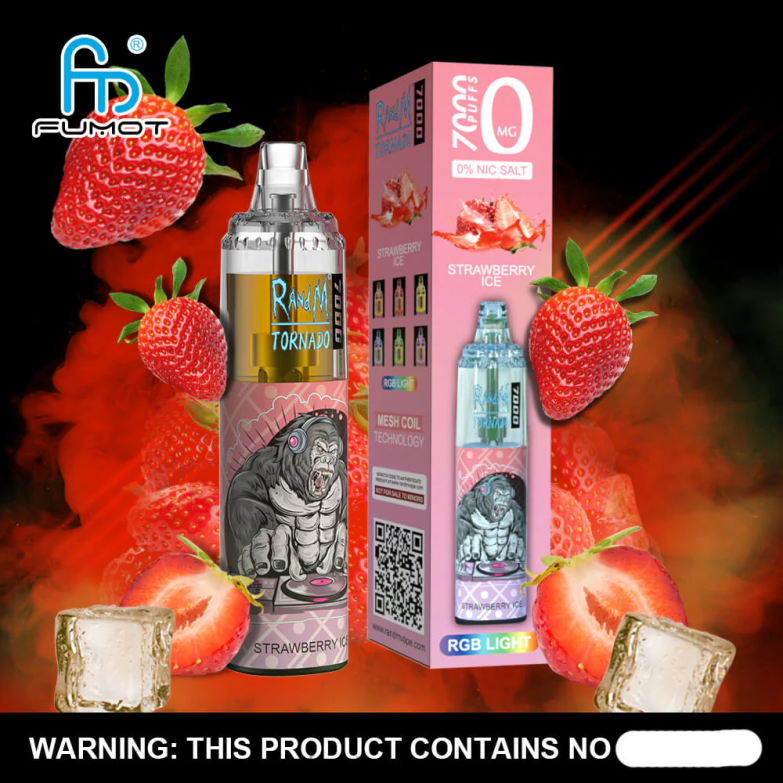 Fumot Tornado 0% 7000 στυλό μιας χρήσης - 14 ml (1 τεμάχιο) N0240505 | Fumot Vape Flavours μπλε ραζ λεμονάδα