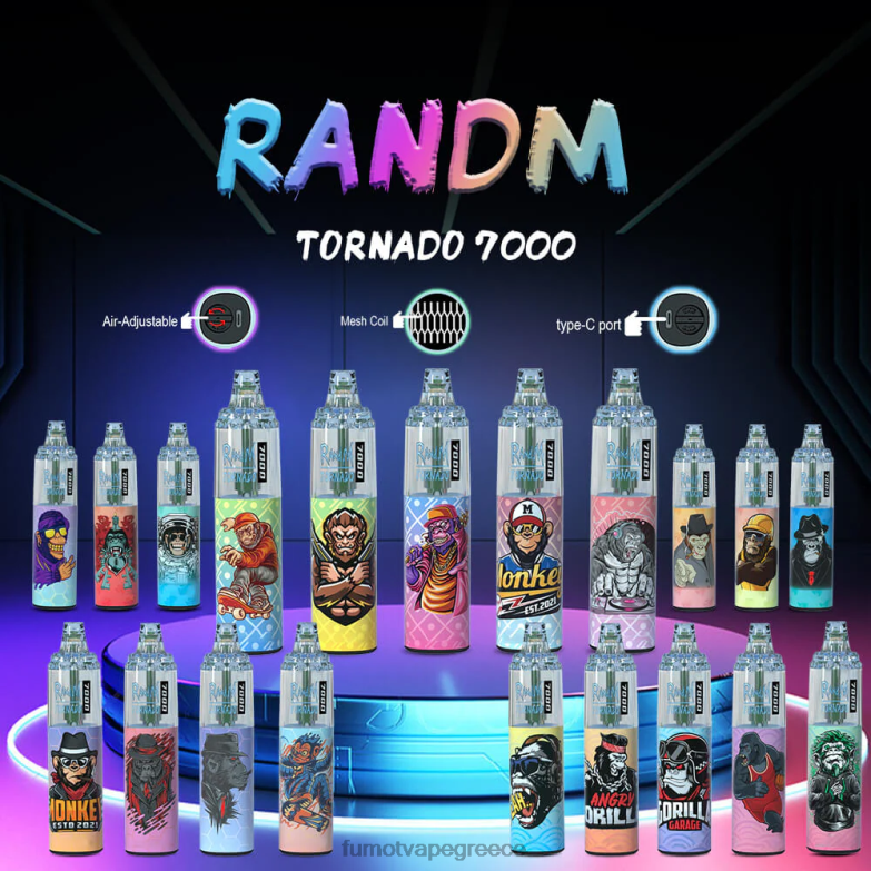 Fumot Tornado 14ml (1 τεμάχιο) 7000 στυλό μίας χρήσης N0240100 | Fumot Flavors ντόνατ φράουλα