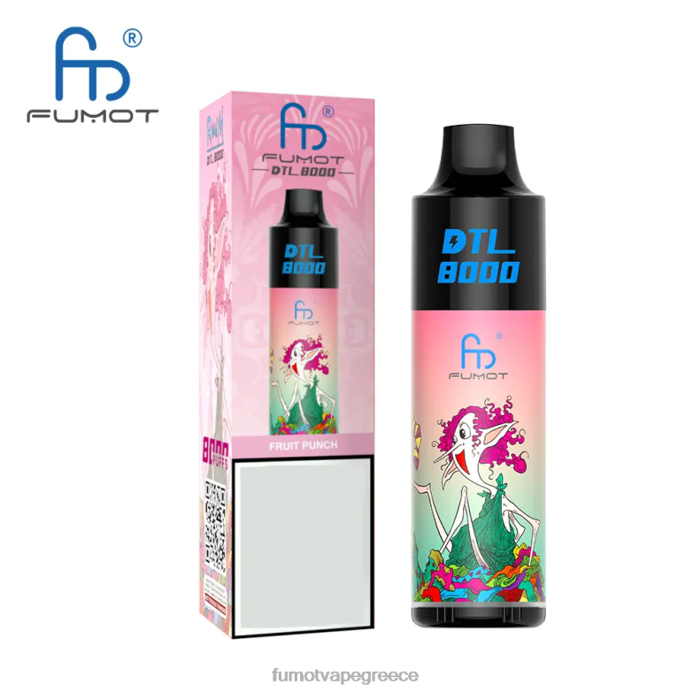 Fumot DTL 8000 στυλό μίας χρήσης - 16ml (1 τεμάχιο) N0240413 | Fumot Disposable Vape σταφύλι αλόης