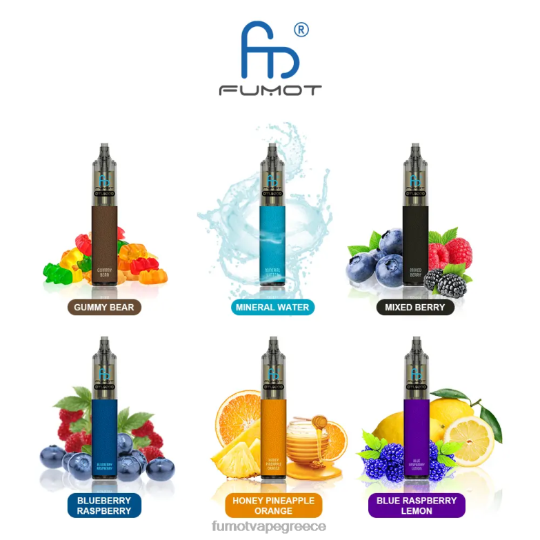 Fumot DTL στυλό μιας χρήσης 9000- 18ml (1 τεμάχιο) N0240368 | Fumot Vape Online Shop καρπούζι φράουλα