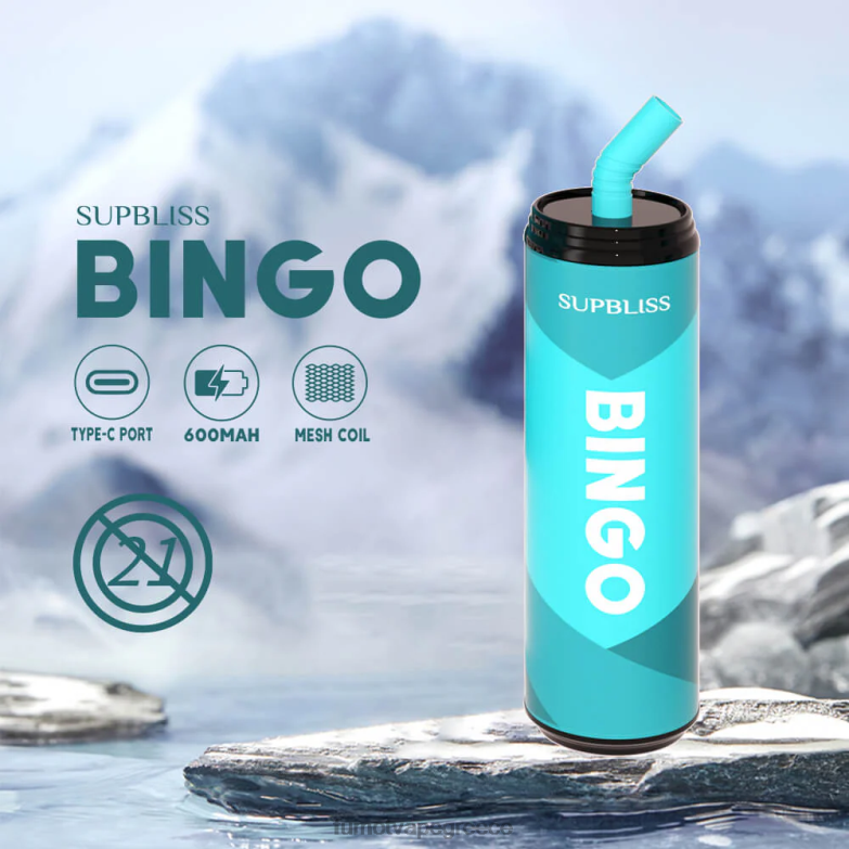 Fumot Supbliss Bingo 9000 στυλό μιας χρήσης (1 τεμάχιο) - 18 ml N0240464 | Fumot Vape Price μπλε πάγος razz